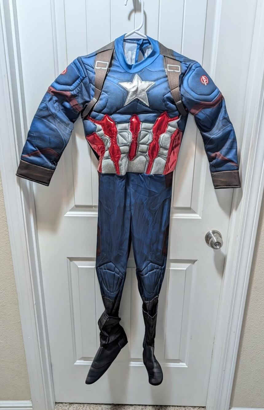 Rubie's Marvel Captain America Halloween Costume Cosplay Boys M (8-10) - Picture 1 of 8